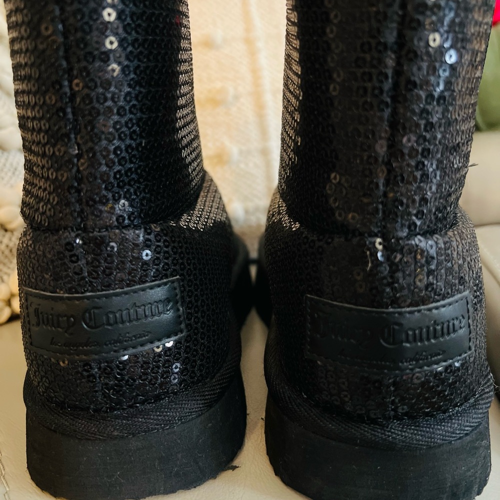 Juicy Couture Glittering Black Boots